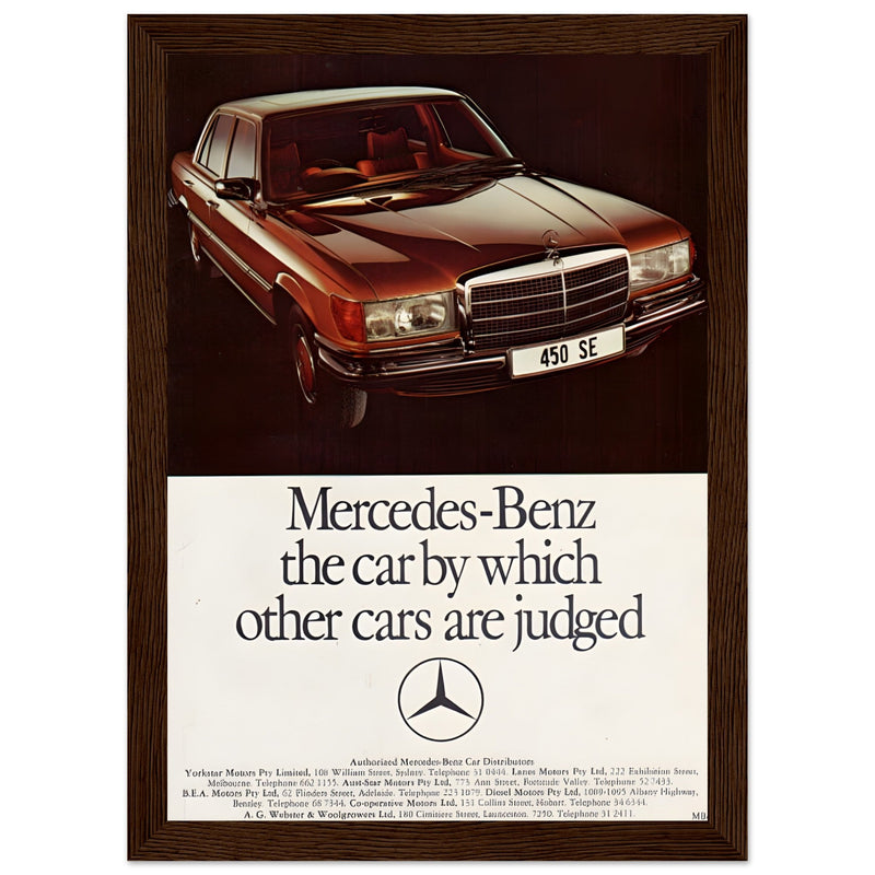 Mercedes Benz Vintage Poster Ad