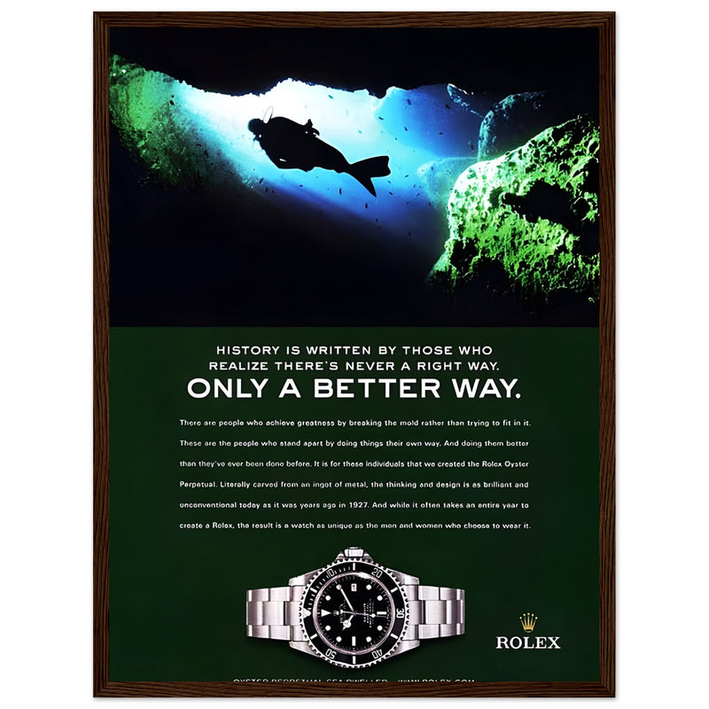 Rolex A Better Way Vintage Poster Ad