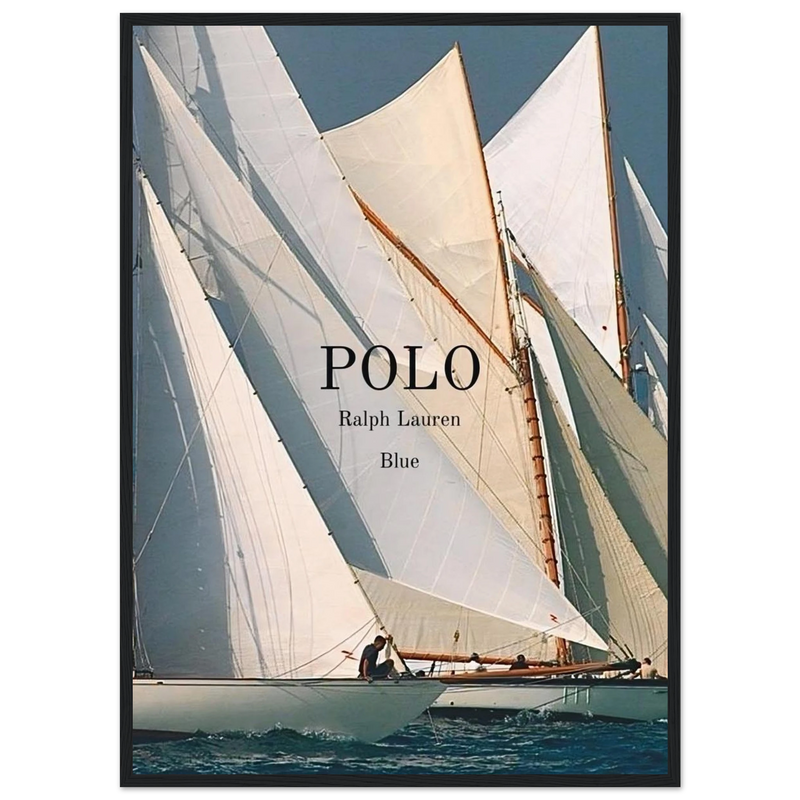 Polo Ralph Lauren Vintage Ad Poster - Polo Blue