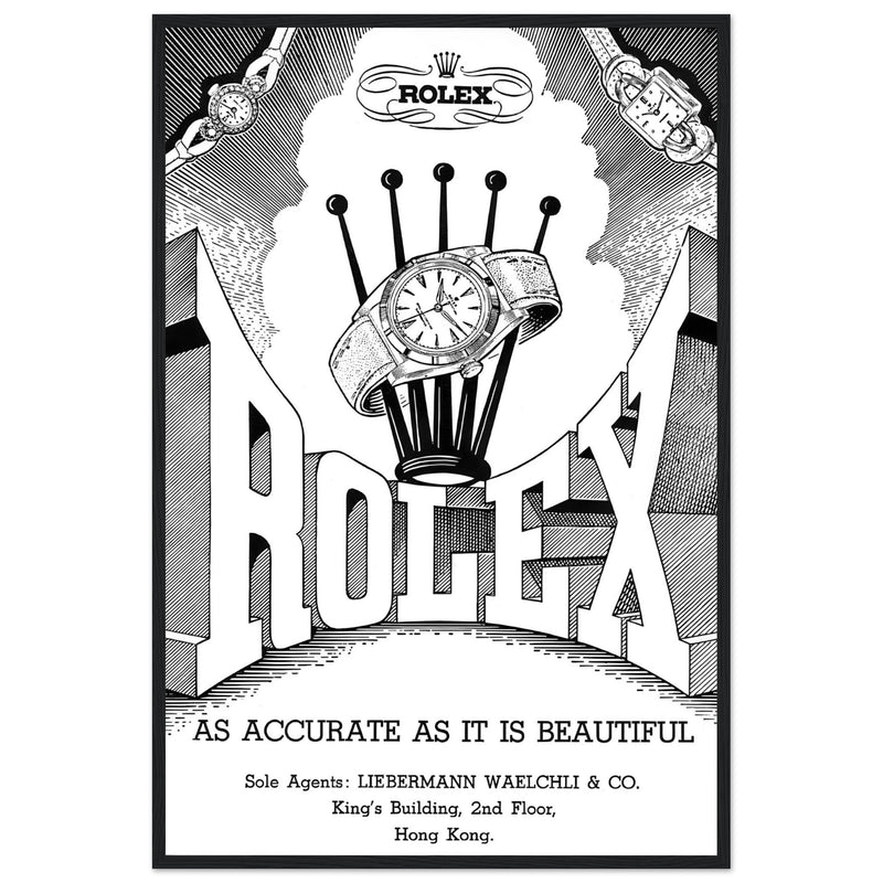 Rolex Hong Kong Jewellers Vintage Poster Ad