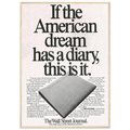 Wall Street Journal Vintage Poster Ad - American Dream Diary