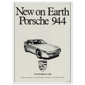 Porsche 944 New on Earth Vintage Poster Ad