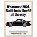 Porsche 964 - 69 Vintage Ad Poster
