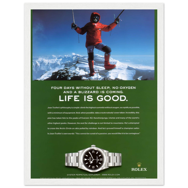 Rolex Life is Good Vintage Poster Ad