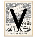 Louis Vuitton Nice, Paris Vintage Poster Ad