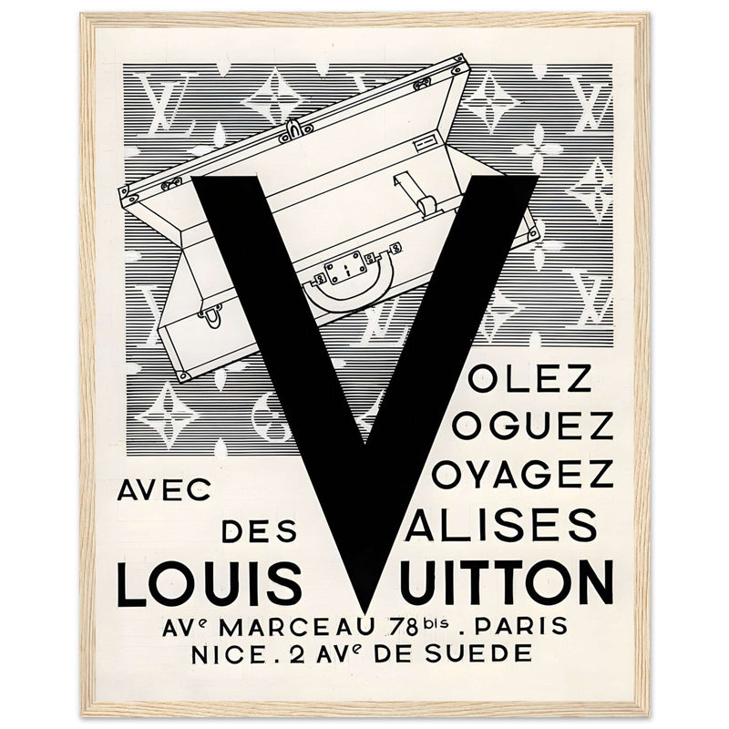 Louis Vuitton Nice, Paris Vintage Poster Ad