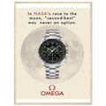 Omega Race to the Moon Vintage Poster Ad