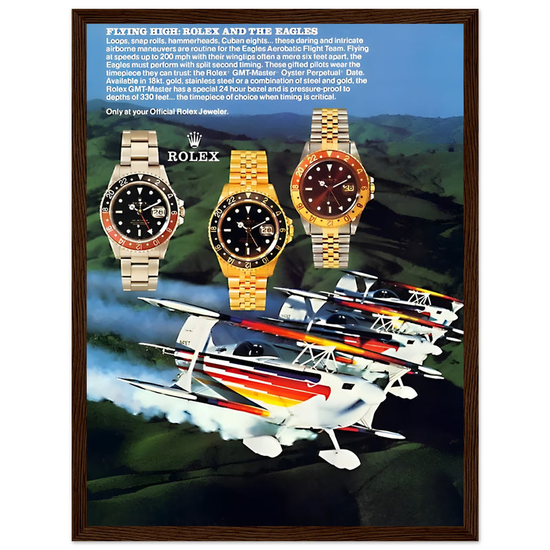 Rolex GMT Master Vintage Poster Ad