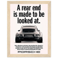 Porsche 911 Vintage Poster - Rear End