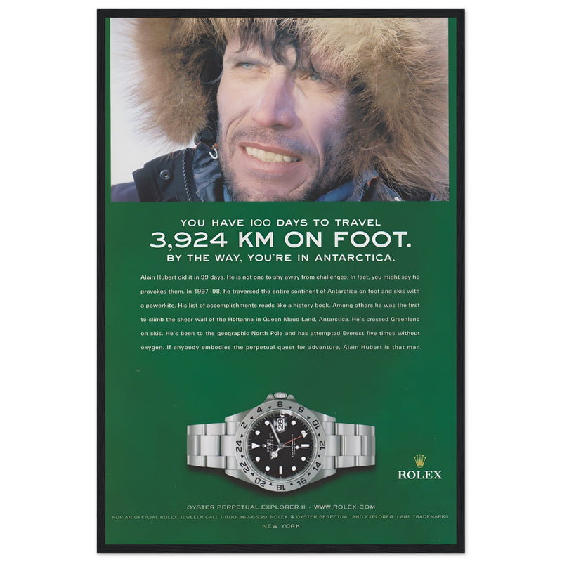 Rolex Explorer Vintage Poster Ad