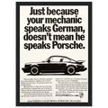 Porsche - German Speaking Vintage Poster