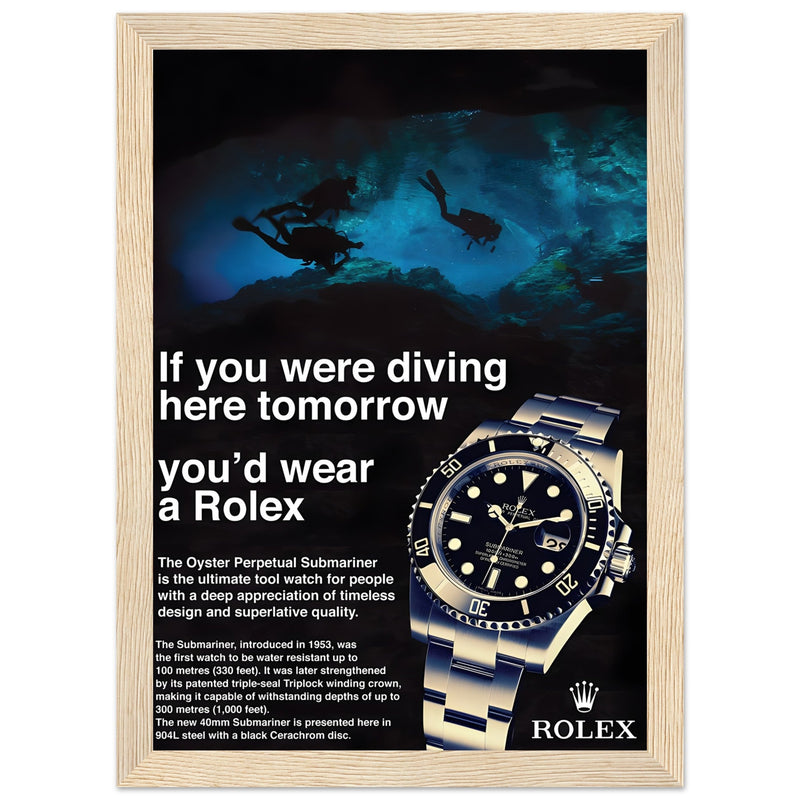 Rolex Oyster Perpetual Vintage Poster - Premium Matte