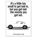 Porsche Vintage Poster  White 911
