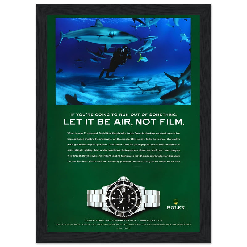 Rolex Submariner Vintage Poster Ad