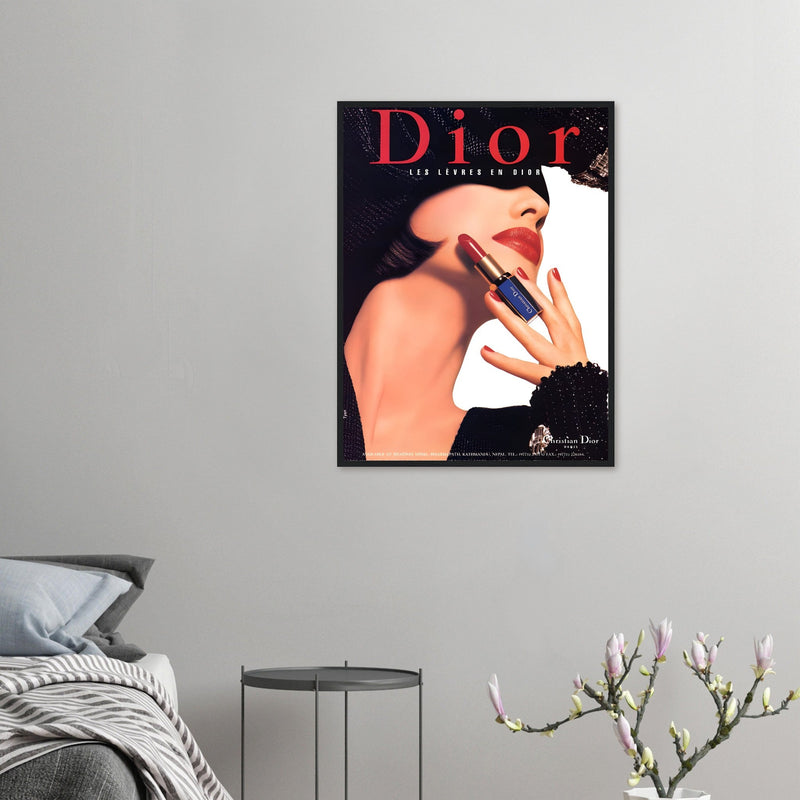 Christian Dior Woman Vintage Poster Ad