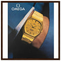 Omega Gold Vintage Poster Ad