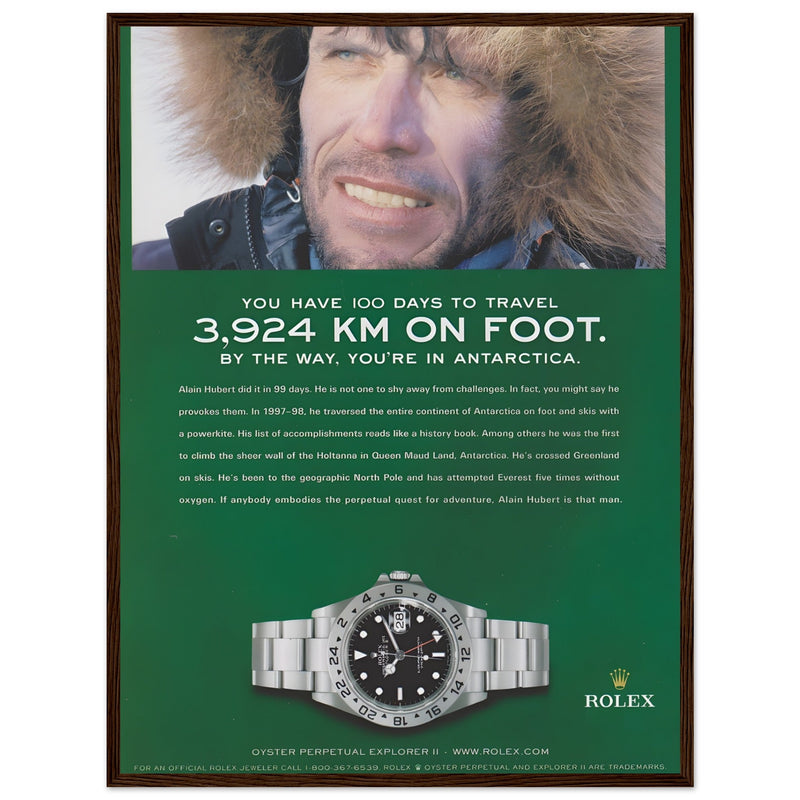 Rolex Explorer Vintage Poster Ad