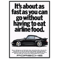 Porsche 911 Vintage Poster - Airline Food