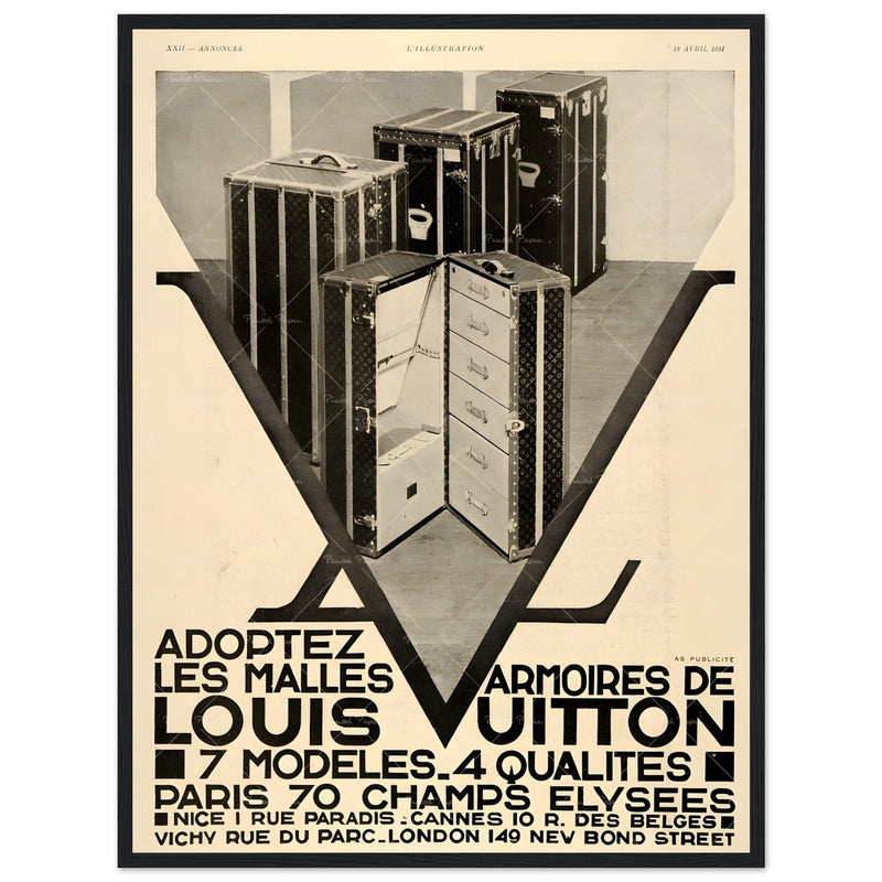Louis Vuitton Paris Vintage Poster Ad