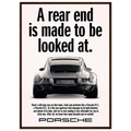 Porsche 911 Vintage Poster - Rear End