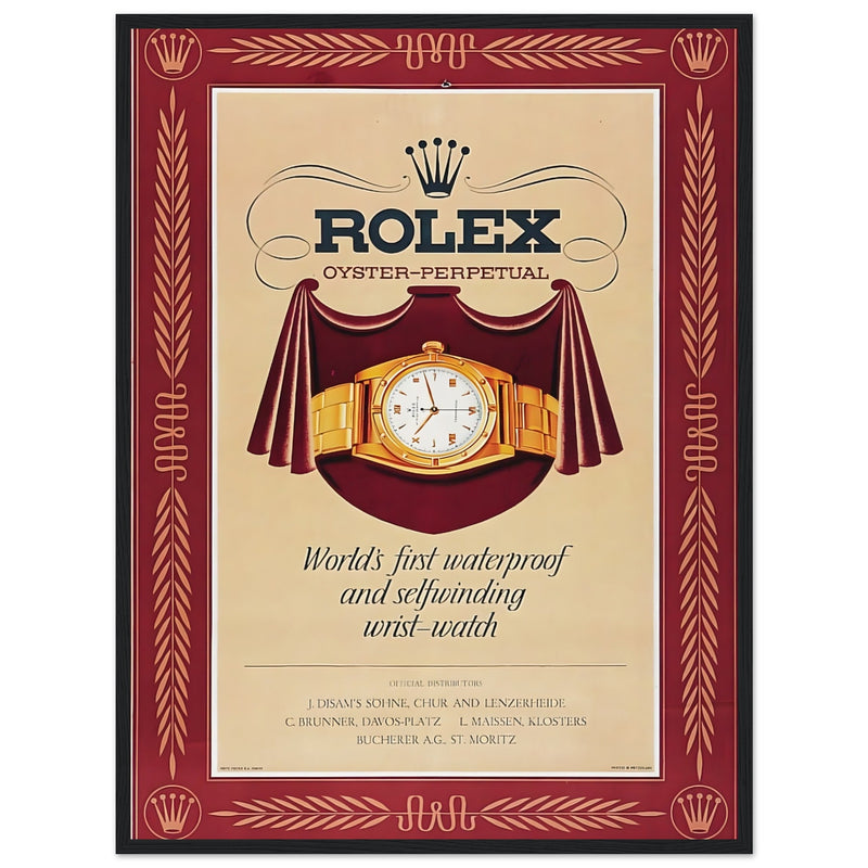 Rolex Oyster-Perpetual Vintage Poster Ad