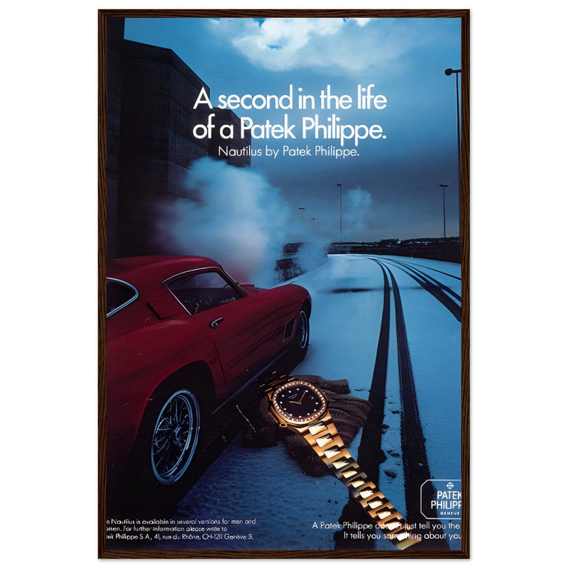 Patek Philippe A Second In the Life Vintage Poster Ad