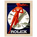 Rolex Clock Vintage Poster Ad