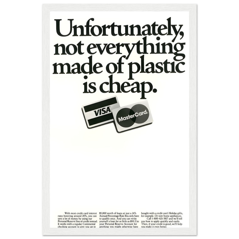 Visa Mastercard Vintage Poster