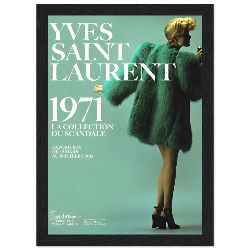 YSL 1971 Vintage Poster