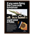 Rolex Oyster Perpetual Concorde Vintage Poster Ad