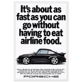 Porsche 911 Vintage Poster - Airline Food
