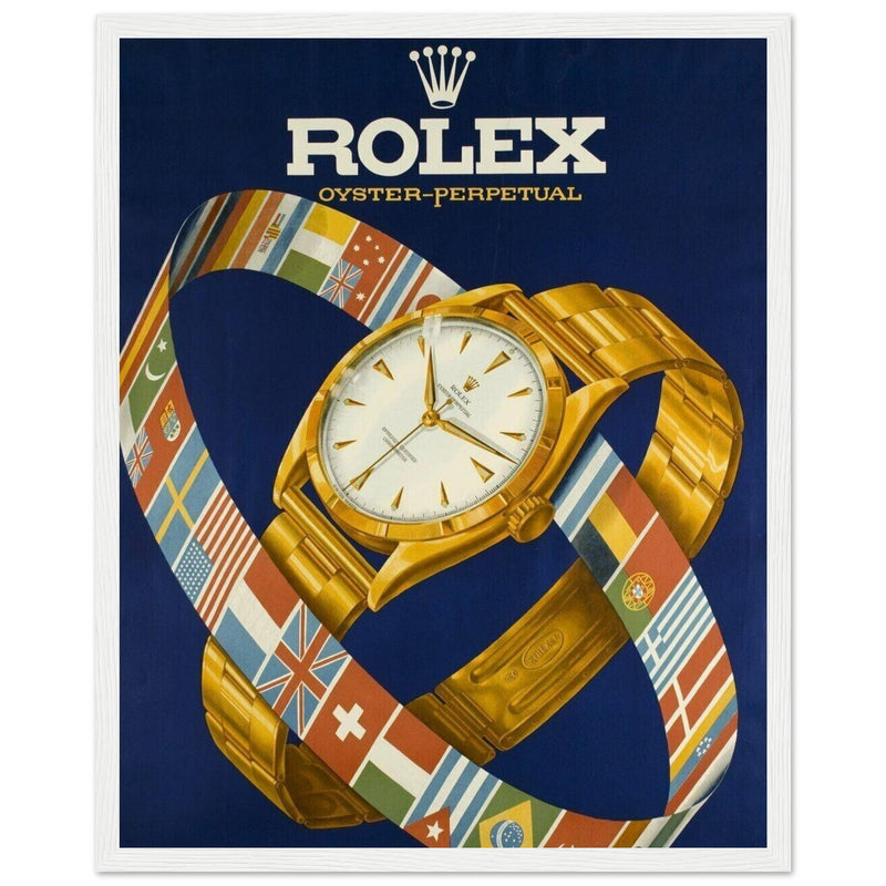Rolex Advertising Golden Age Oyster Perpetual Vintage Poster