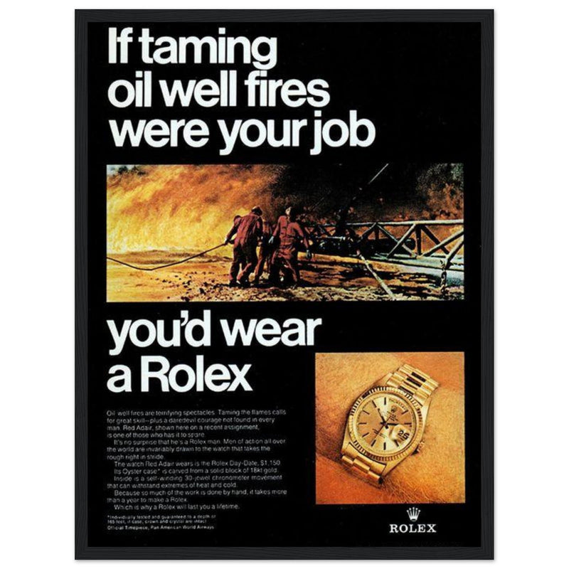 Rolex Day-Date Vintage Poster Ad