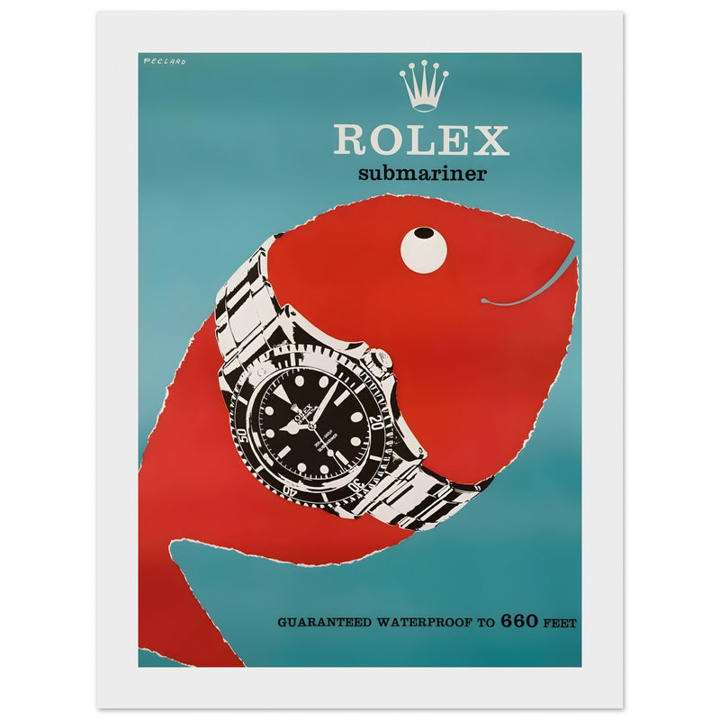 Rolex Submariner Vintage Poster Ad