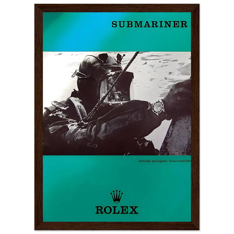 Rolex Submariner Diver Vintage Poster Ad
