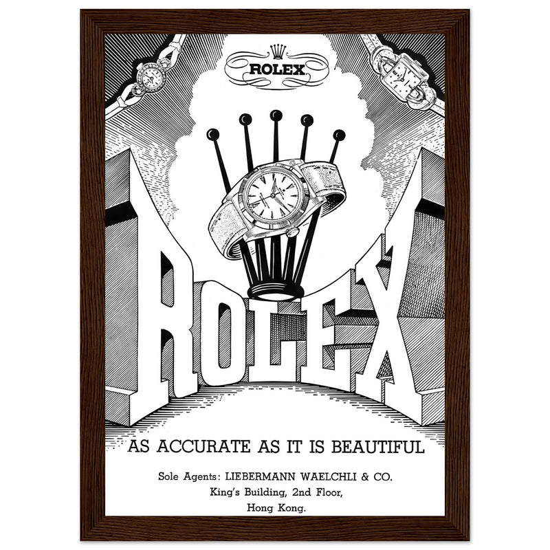 Rolex Hong Kong Jewellers Vintage Poster Ad