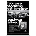 Rolex Datejust Geneva Vintage Poster Ad