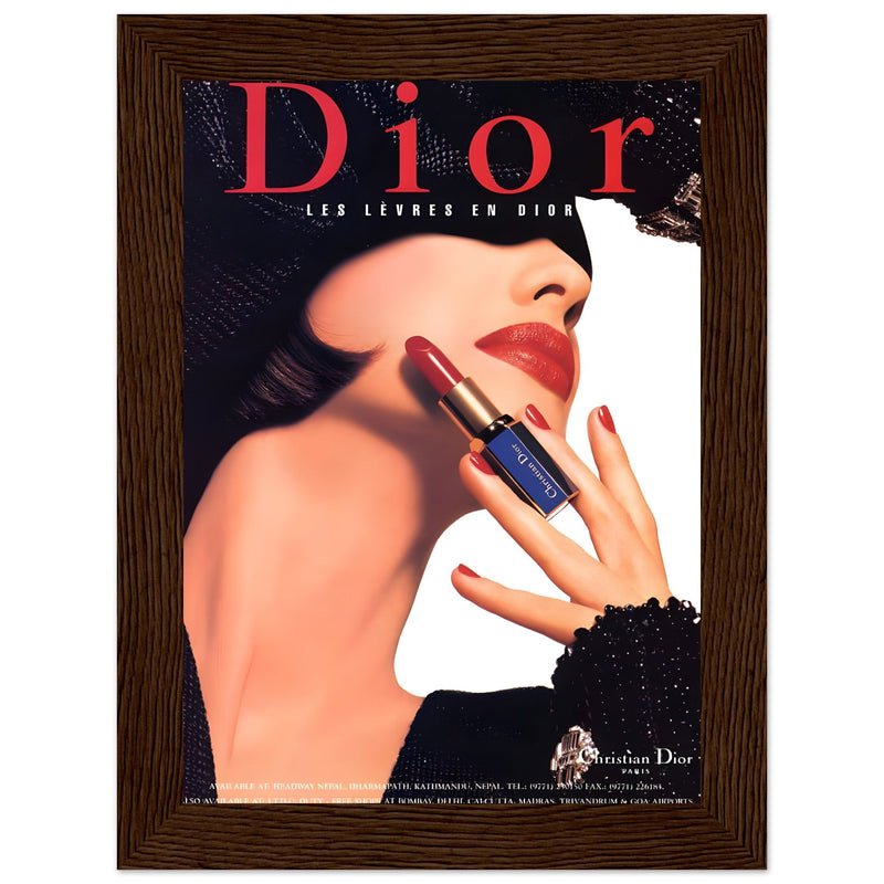 Christian Dior Woman Vintage Poster Ad