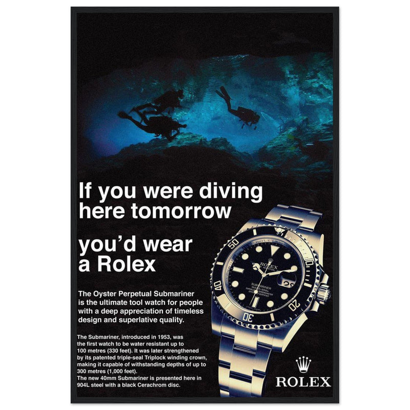Rolex Oyster Perpetual Vintage Poster - Premium Matte