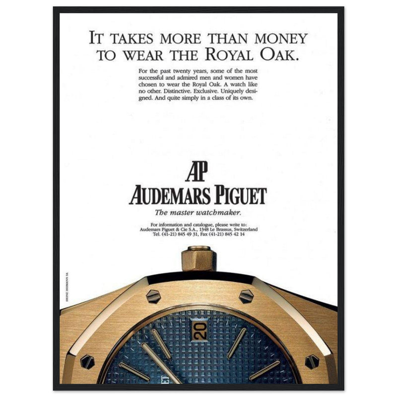 Audemars Piguet Master Watchmaker Vintage Poster Ad