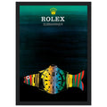 Rolex Submariner Fish Vintage Poster Ad - Premium Matte Paper