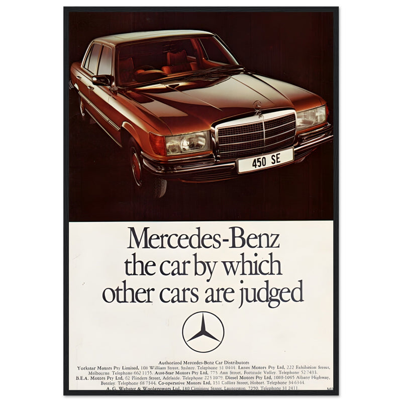 Mercedes Benz Vintage Poster Ad