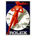 Rolex Clock Vintage Poster Ad