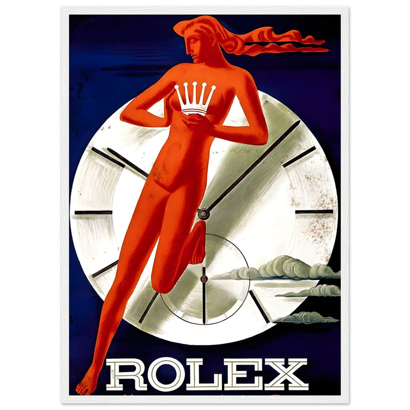 Rolex Clock Vintage Poster Ad
