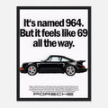 Porsche 964 - 69 Vintage Ad Poster