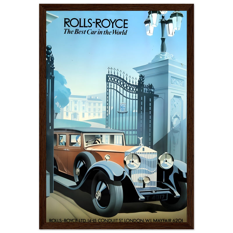 Rolls-Royce Best Car In The World Vintage Poster Ad