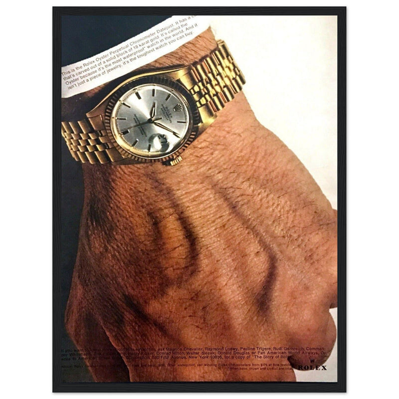 Rolex Oyster Perpetual Datejust Vintage Poster Ad