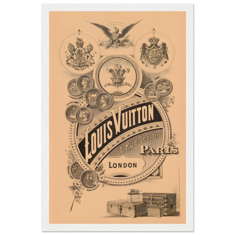 Louis Vuitton London Paris Vintage Poster Ad
