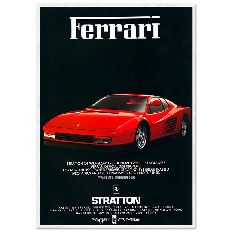 Ferrari Stratton Vintage Poster Ad