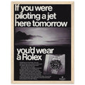 Rolex Jet Pilot Vintage Poster Ad